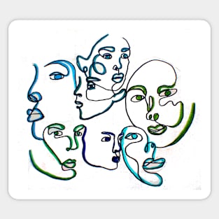 7 Faces Sticker